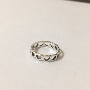 James Avery tiny heart ring. Size 5.